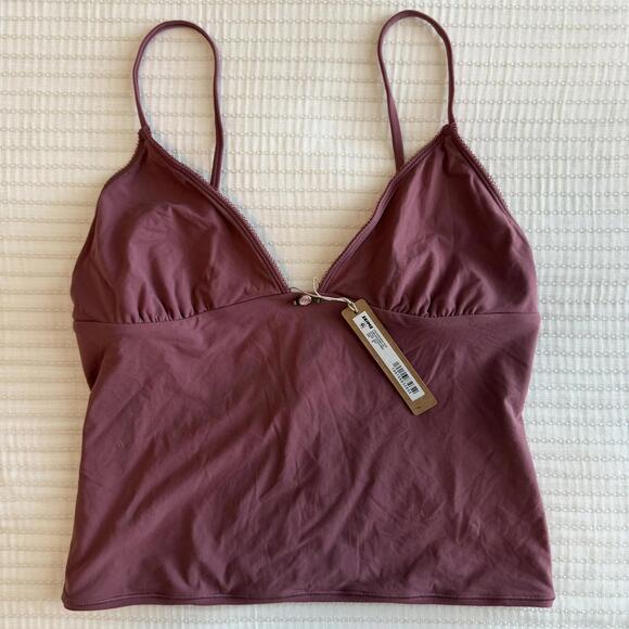 NWT Skims Fits Everybody Picot Cami - Beet - Size Medium - Picture 2 of 7
